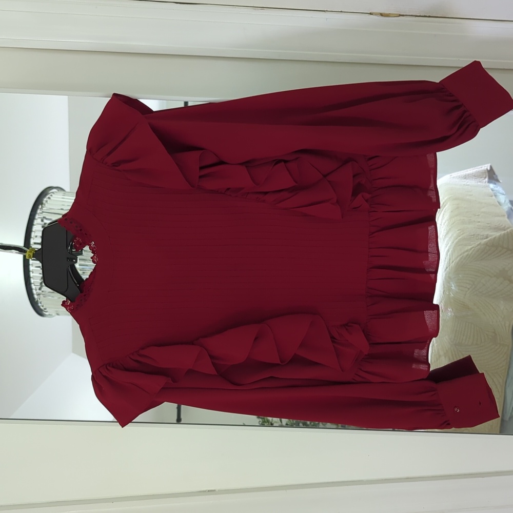 Valencia and Vine Ruffled Blouse